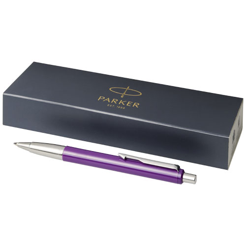 Parker Vector Ballpoint Pen - Purple, Silver