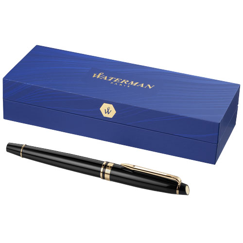 Waterman Expert Rollerball Pen - Black, Gold