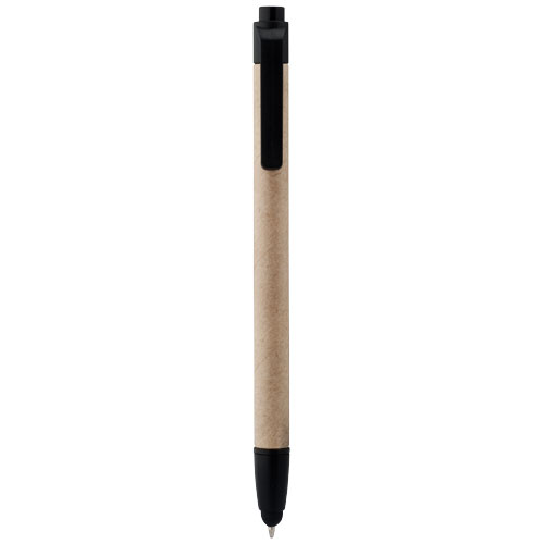 Planet Recycled Stylus Ballpoint Pen - Natural, Black