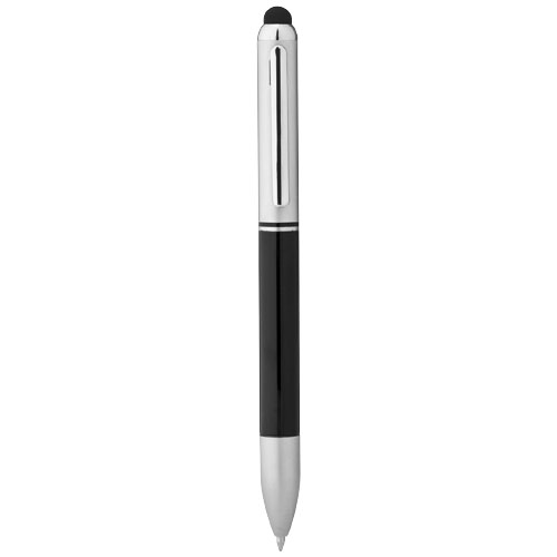 Seosan Dual-Ink Stylus Ballpoint Pen - Black, Silver