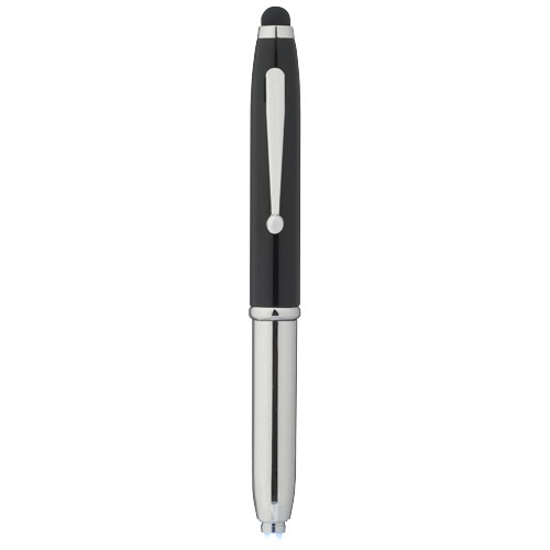 Xenon Stylus Ballpoint Pen With Led Light - Black, Silver