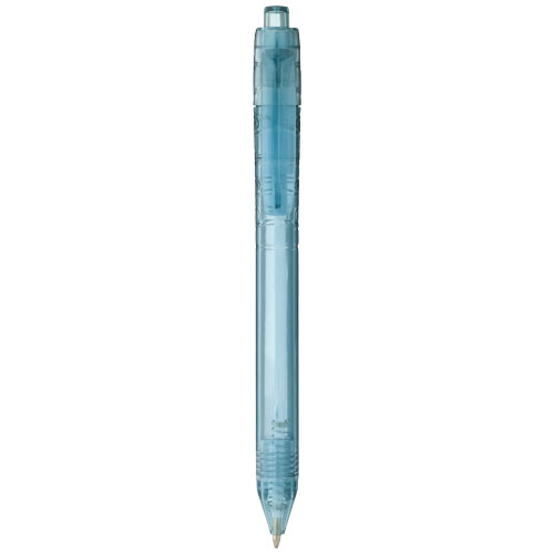 Vancouver Recycled Pet Ballpoint Pen - Transparent Blue
