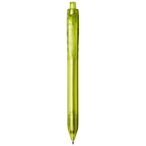 Vancouver Recycled Pet Ballpoint Pen - Transparent Lime