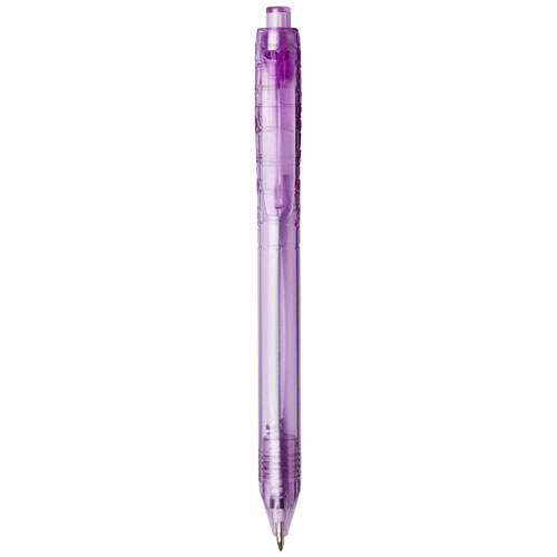 Vancouver Recycled Pet Ballpoint Pen - Transparent Purple