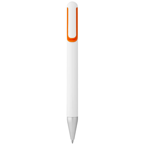 Nassau Ballpoint Pen - White, Orange