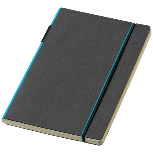 Cuppia A5 Hard Cover Notebook - Black, Light Blue