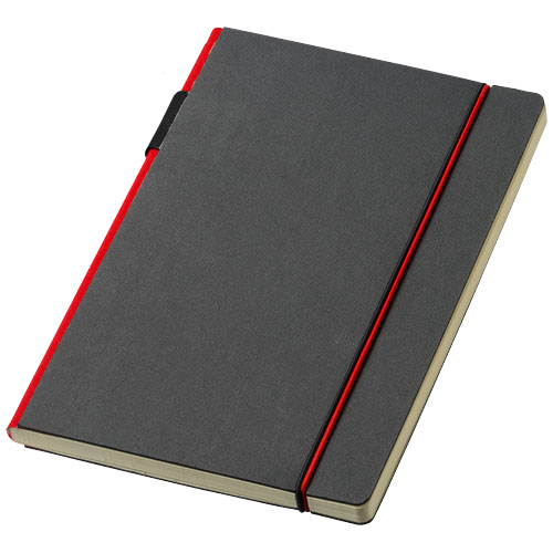 Cuppia A5 Hard Cover Notebook - Black, Red