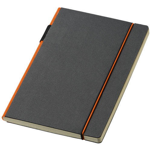 Cuppia A5 Hard Cover Notebook - Black, Orange