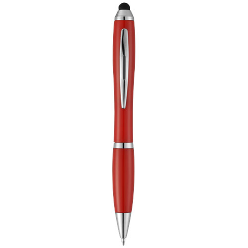 Nash Stylus Ballpoint Pen With Coloured Grip - Red