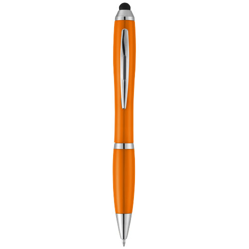 Nash Stylus Ballpoint Pen With Coloured Grip - Orange