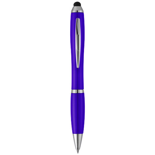 Nash Stylus Ballpoint Pen With Coloured Grip - Purple