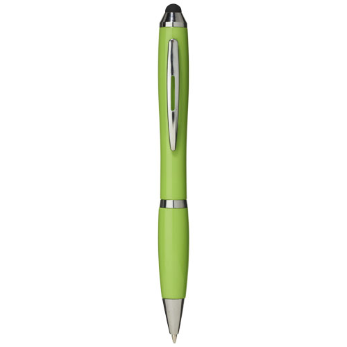 Nash Stylus Ballpoint Pen With Coloured Grip - Lime Green