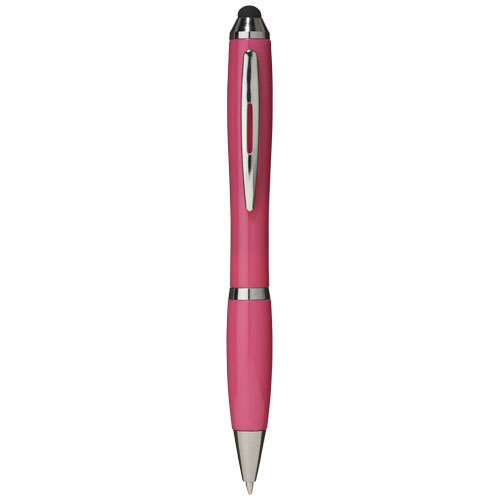 Nash Stylus Ballpoint Pen With Coloured Grip - Magenta