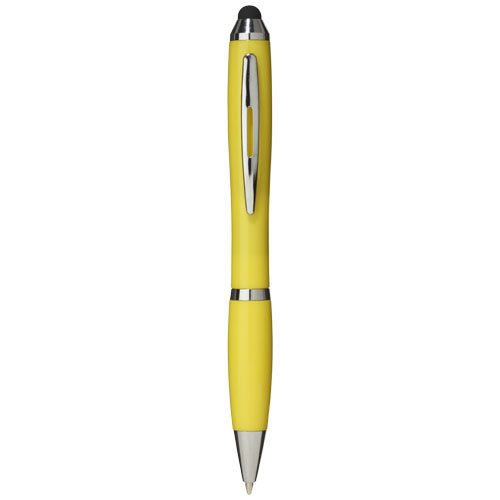 Nash Stylus Ballpoint Pen With Coloured Grip - Yellow