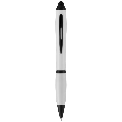 Nash Stylus Ballpoint Pen With Coloured Grip - White