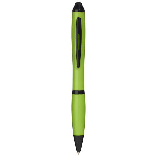Nash Stylus Ballpoint Pen With Coloured Grip - Lime Green