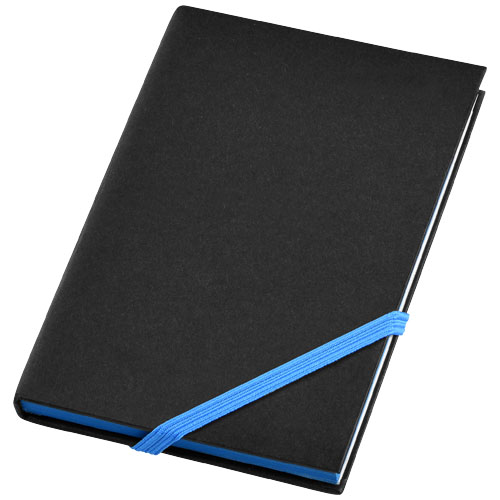 Travers Small Hard Cover Notebook - Black, Blue