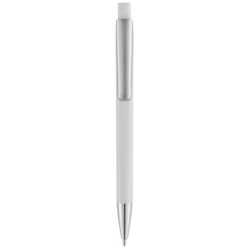 Pavo Ballpoint Pen With Squared Barrel - White