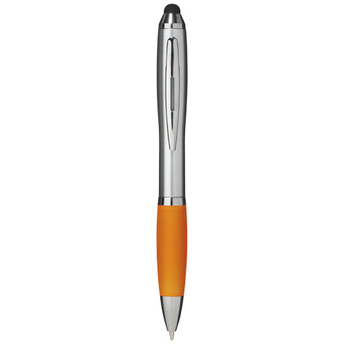 Nash Stylus Ballpoint With Coloured Grip - Orange