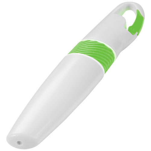 Picasso Highlighter With Carabiner - White, Green