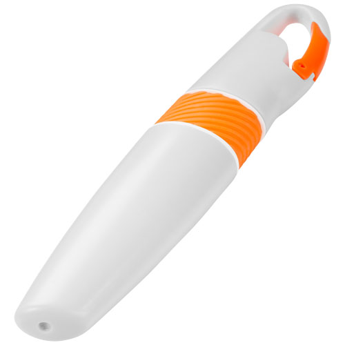 Picasso Highlighter With Carabiner - White, Orange