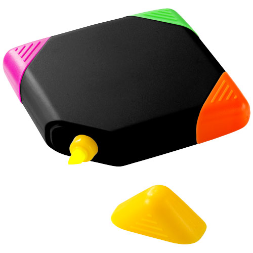 Trafalgar Square-Shaped 4-Colour Highlighter - Black