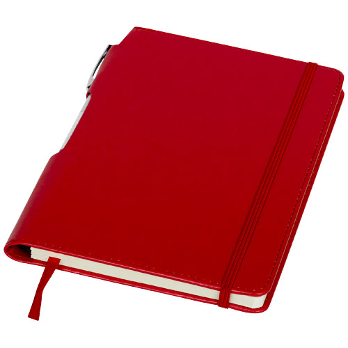 Panama A5 Hard Cover Notebook With Pen - Red