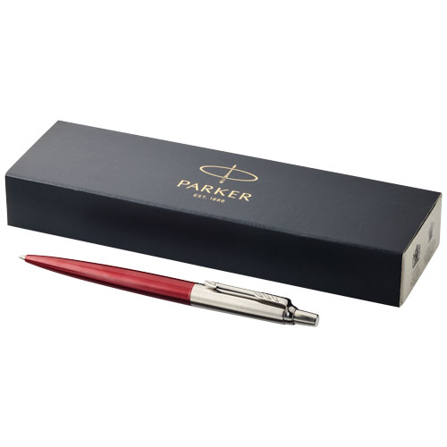 Parker Jotter Bond Street Ballpoint Pen - Red, Silver
