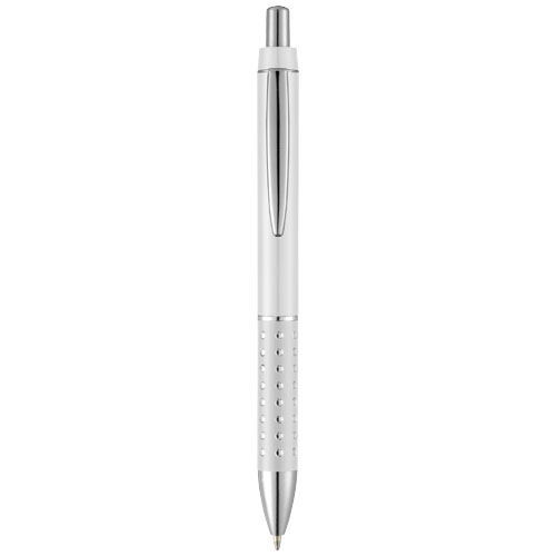 Bling Ballpoint Pen With Aluminium Grip - White