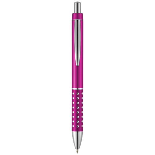 Bling Ballpoint Pen With Aluminium Grip - Magenta