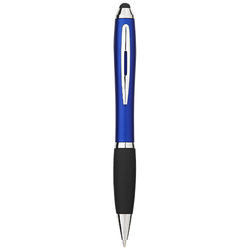 Nash Coloured Stylus Ballpoint Pen With Black Grip - Royal Blue, Black