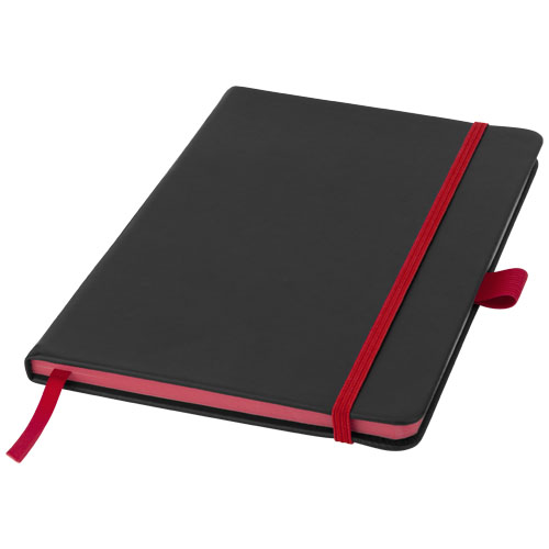 Colour-Edge A5 Hard Cover Notebook - Black, Red