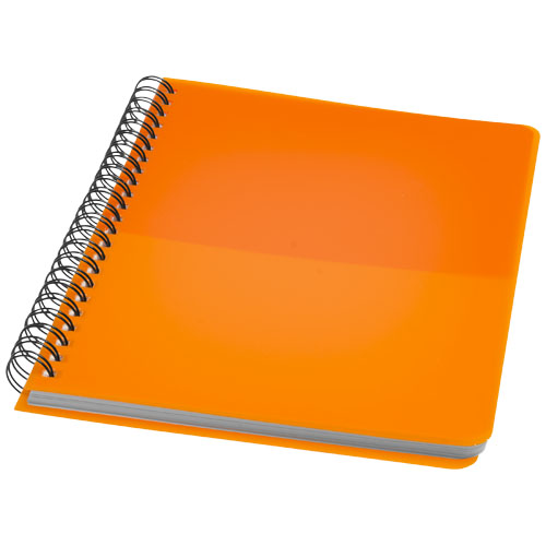 Colour-Block A5 Spiral Notebook - Orange