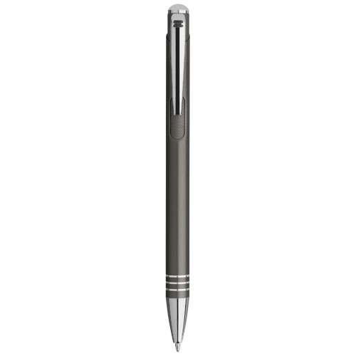 Izmir Ballpoint Pen With Knurled Pusher - Gun Metal