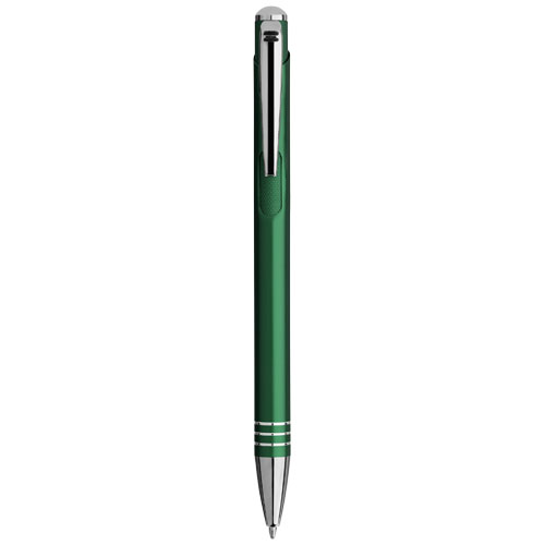 Izmir Ballpoint Pen With Knurled Pusher - Green