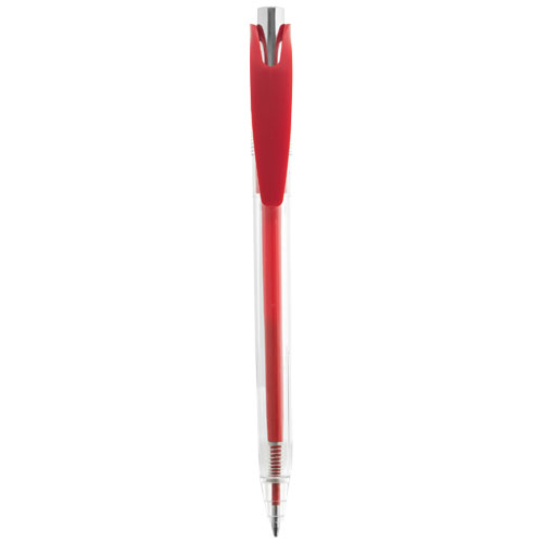Tavas Ballpoint Pen - Transparent, Red