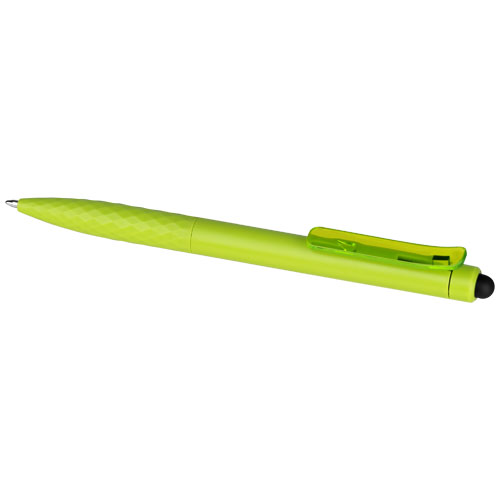 Tris Stylus Ballpoint Pen With Clip - Lime Green