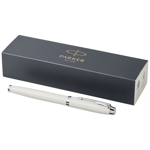 Parker Im Rollerball Pen - White, Silver