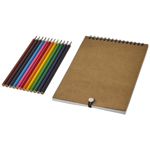 Claude Colouring Set With Notebook - Natural