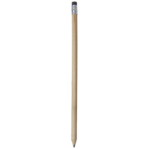 Cay Wooden Pencil With Eraser - Natural, Black