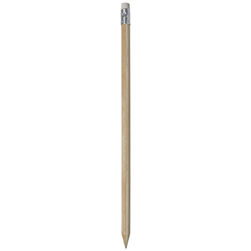 Cay Wooden Pencil With Eraser - Natural, White