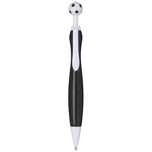 Naples Ballpoint Pen With Football-Shaped Clicker - Black