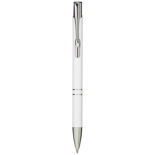 Moneta Aluminium Click Ballpoint Pen - White