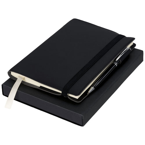 Aria Notebook With Pen Gift Set - Black