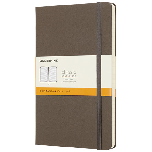 Moleskine Classic L Hard Cover Notebook - Ruled - Earth Brown