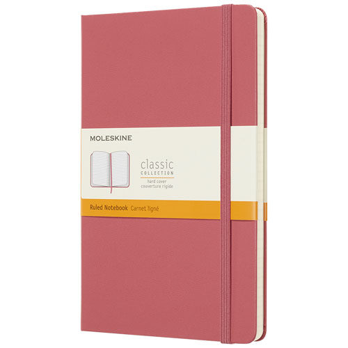 Moleskine Classic L Hard Cover Notebook - Ruled - Pink