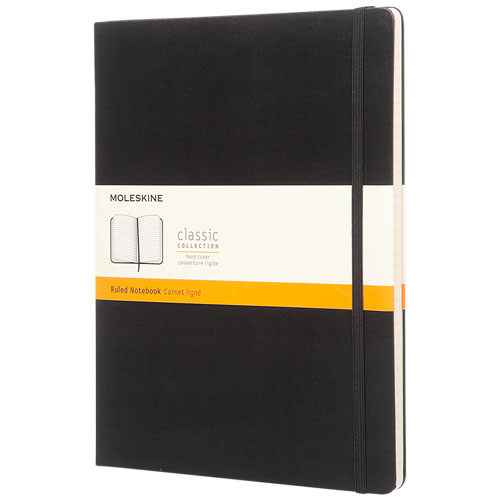 Moleskine Classic Xl Hard Cover Notebook - Ruled - Black
