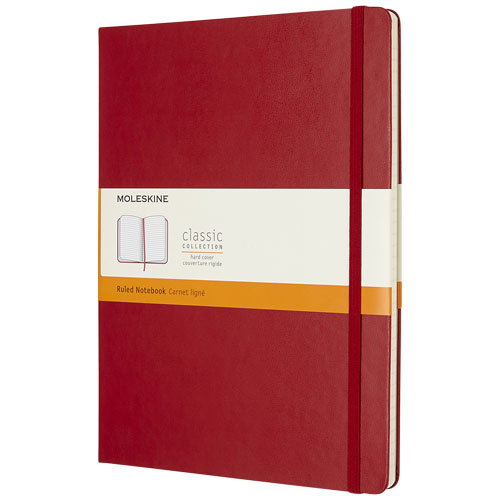 Moleskine Classic Xl Hard Cover Notebook - Ruled - Scarlet Red
