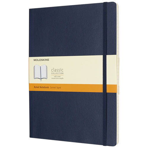 Moleskine Classic Xl Soft Cover Notebook - Ruled - Sapphire Blue