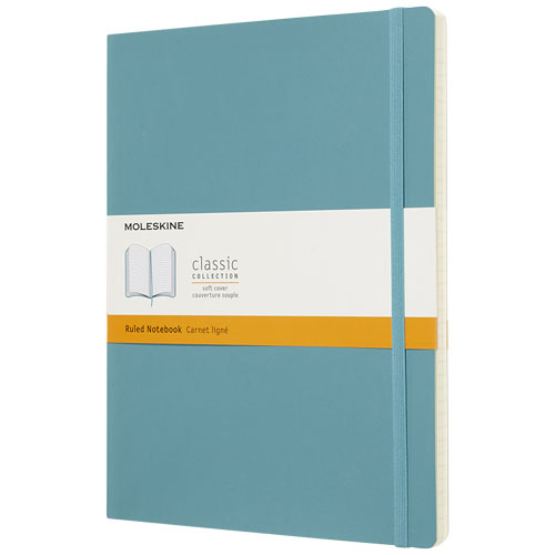 Moleskine Classic Xl Soft Cover Notebook - Ruled - Reef Blue